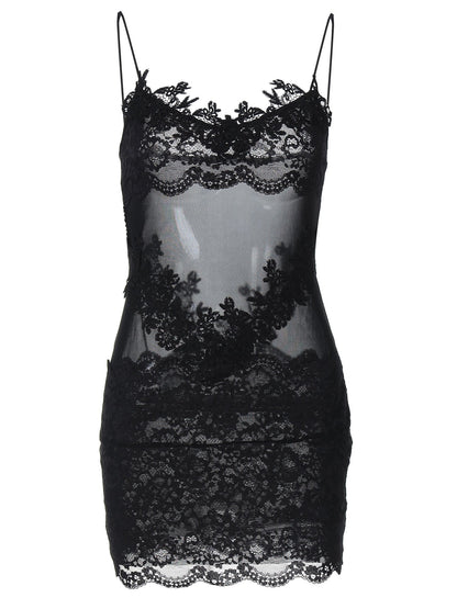 Trendy Lace Bodycon Dress with V-Neck