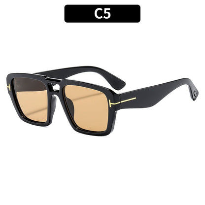 Fashion Square Frame Sunglasses Unisex Trendy UV400 Protection