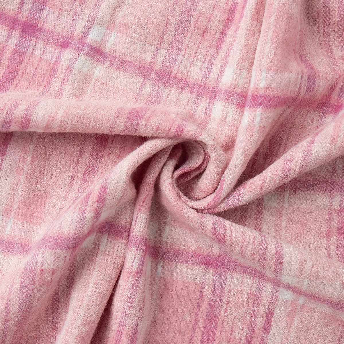 Retro Checkered Pink Shirt Loose-Fit Casual Top