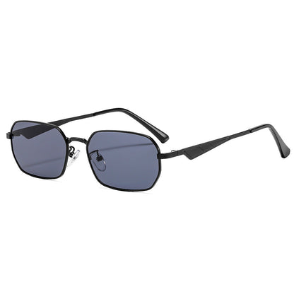 Fashionable Metal Square Sunglasses Unisex UV400 Protection