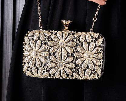 Fashionable Evening Clutch with Rhinestones
