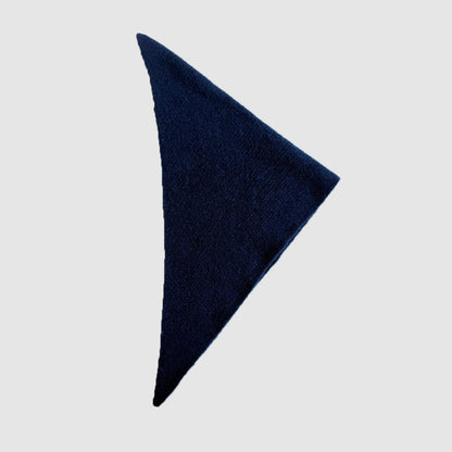 Handcrafted Triangle Wool Blend Scarf for Winter