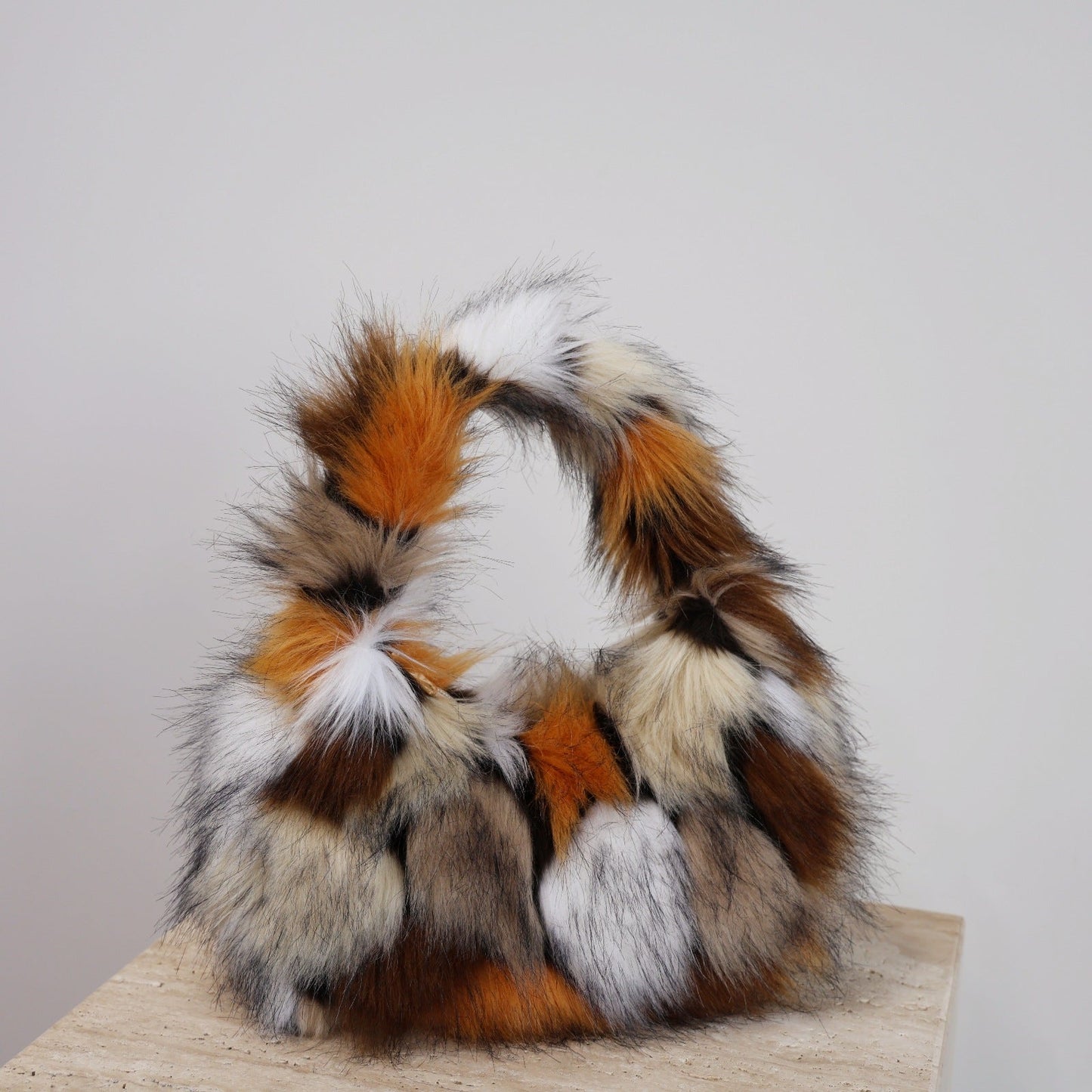 Winter Leopard Print Fluffy Underarm Handbag