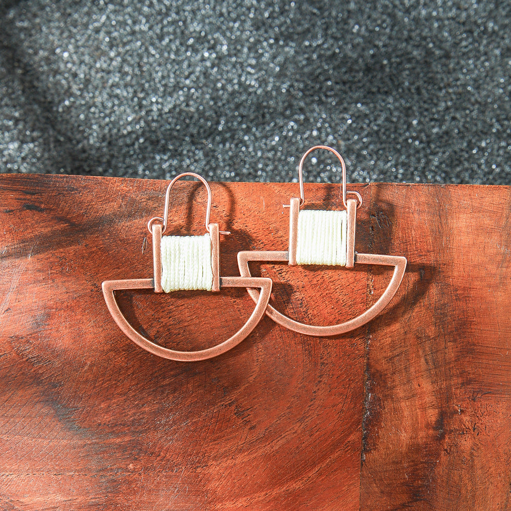 Bohemian Long Geometric Tassel Earrings Jewelry Set