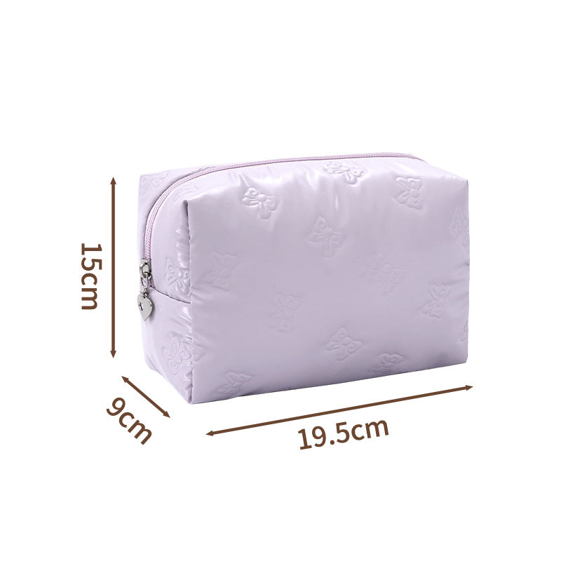 Elegant Butterfly Print Portable Cosmetic Bag