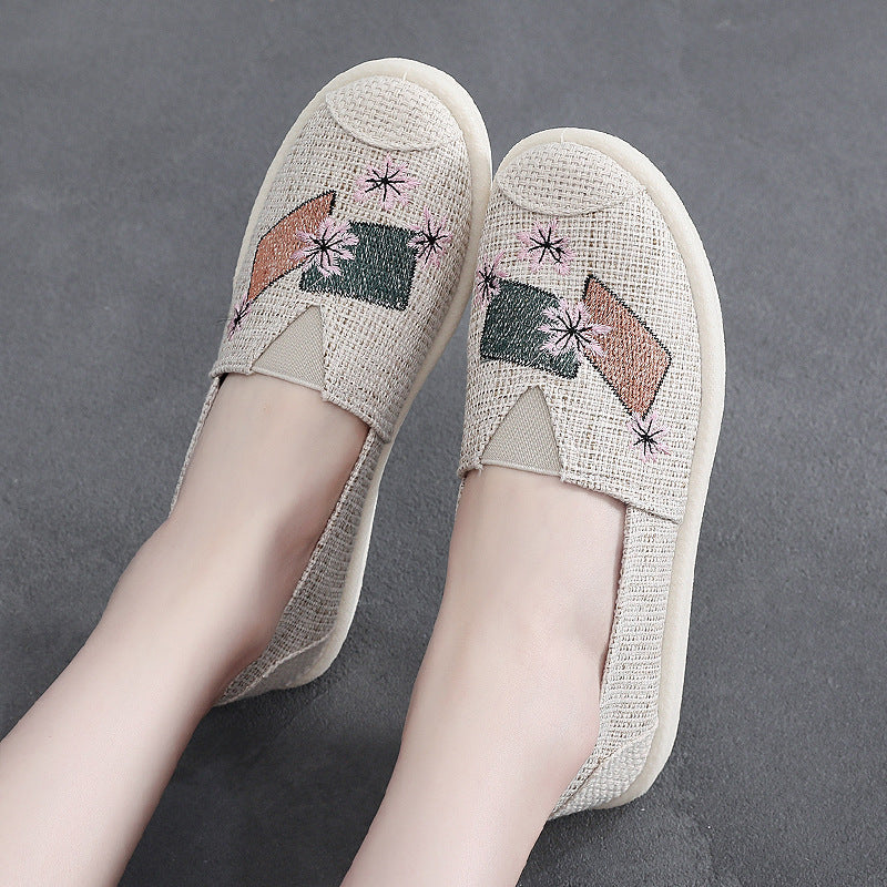 Women'S Canvas Shoes Breathable And Lightweight New Old Cloth Shoes