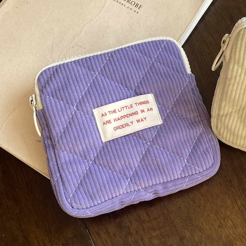 Cute Portable Makeup Bag Zip Pouch Organizer