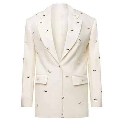 Batwing Beaded Blazer Jacket