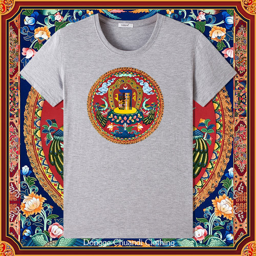 Ten Free Charms Wheel Short Sleeved Men'S/Women'S New Sportswear, Half Sleeved High-End Pure Cotton Couple T-Shirt