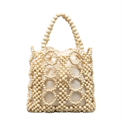 Wooden Bead Handmade Bag