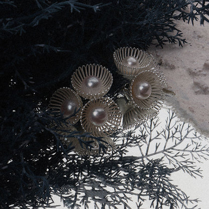 The Texture Of The Stud Earrings Touched My Pearl-Like Earrings