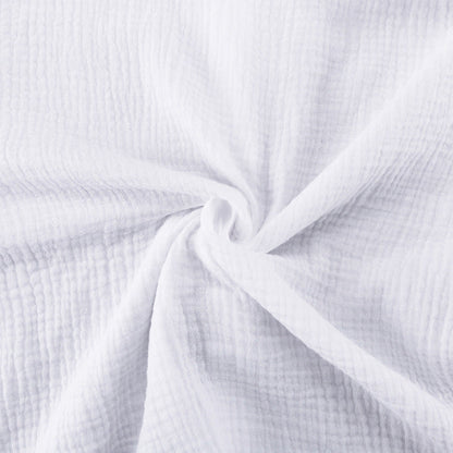 Casual White Cotton Lantern Sleeve Shirt