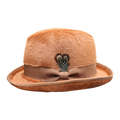 Trendy Retro Wool Felt Fedora Hat for Men and Women