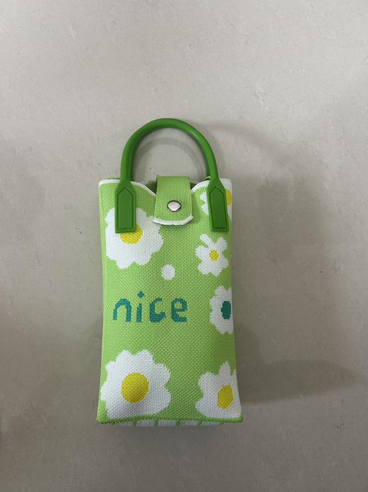 Fashionable Simple Knit Crossbody Phone Bag