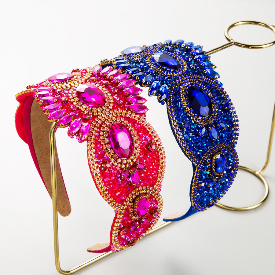French Vintage Elegant Crystal Headband