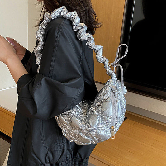 Chic Cloud-Shape Nylon Crossbody Bag with Large Capacity