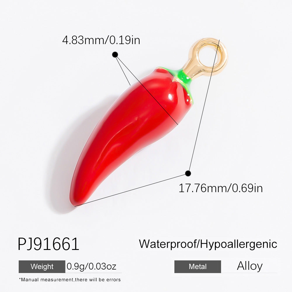 Alloy Pendant Necklace Trendy Fruit Design Handmade DIY Jewelry