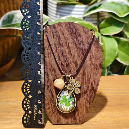 Creative Four-Leaf Clover Necklace Handmade Jewelry for Women