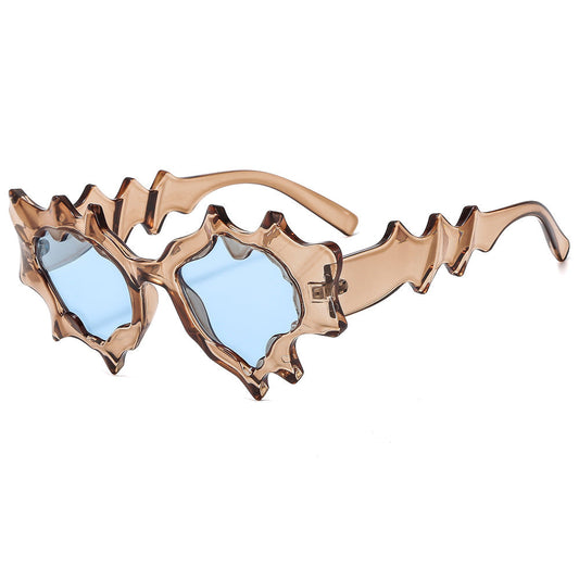 Y2K Futuristic Irregular Sunglasses Unisex Punk Hip Hop Style