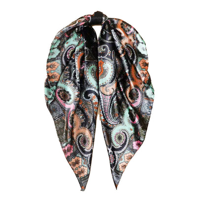 New Square Scarf Women'S Scarf Ethnic Style Shawl Cashew Fruit Pattern Retro Headband