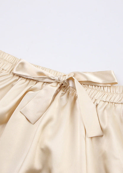 Three Piece Satin Lounge Set With Flow