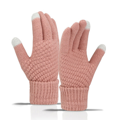 Winter Warm Knitted Touchscreen Gloves for Women