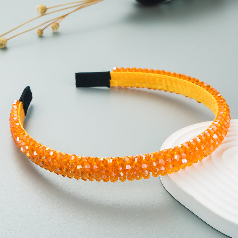 Woven Crystal Headband for Women Stylish Chic Hair Accessory