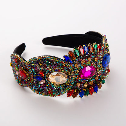 French Vintage Elegant Crystal Headband