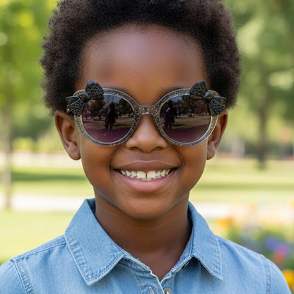 Cute Kids' Butterfly Knot Sunglasses UV400 Protection