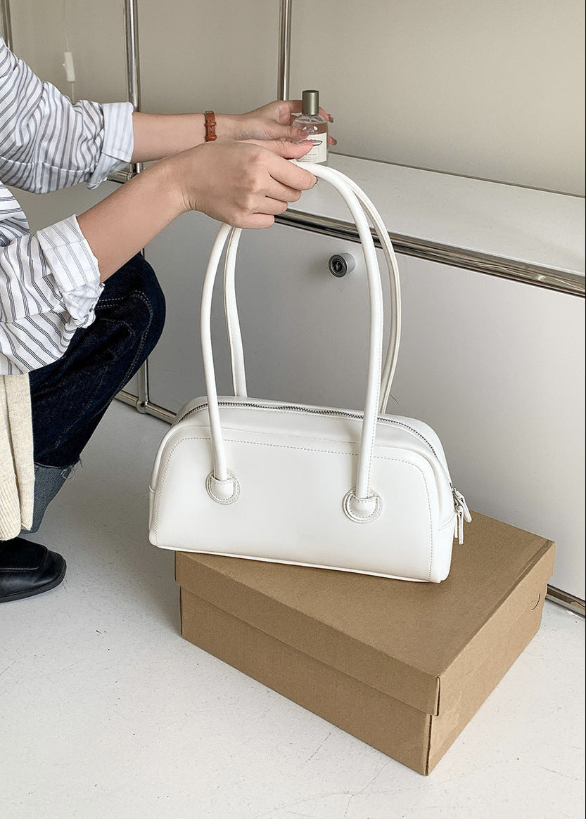 Mini Shoulder Bag Faux Leather Compact Style
