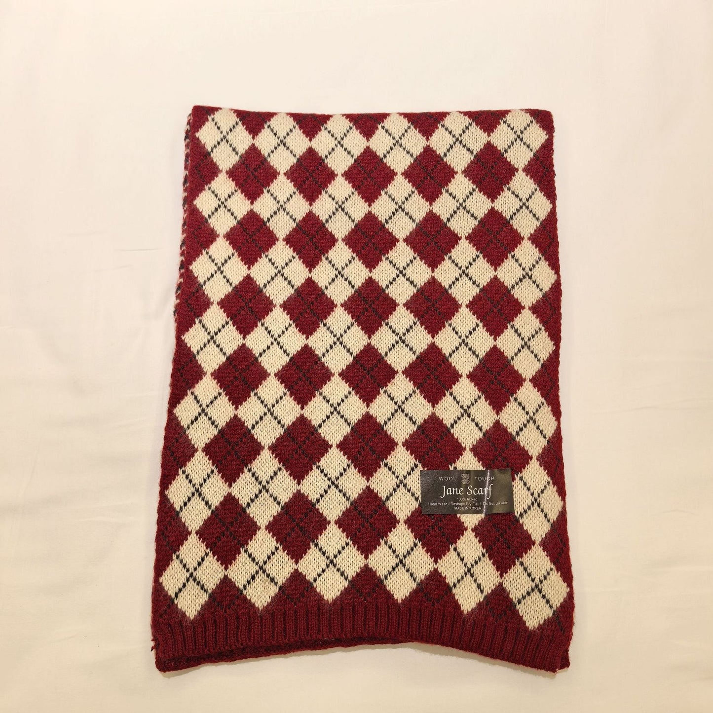 Winter Warm Shawl Christmas Theme Knit Scarf