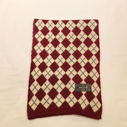 Winter Warm Shawl Christmas Theme Knit Scarf