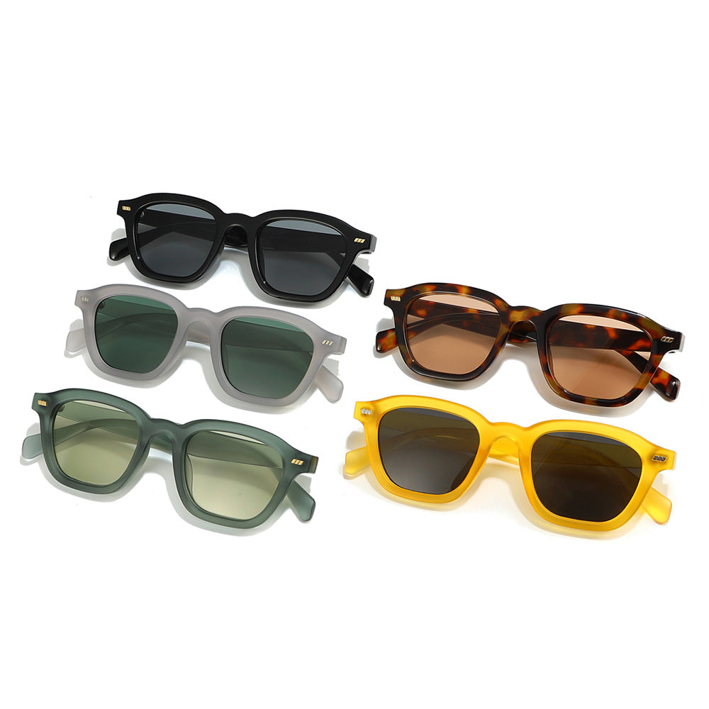 Retro Square Sunglasses Stylish UV400 Protection