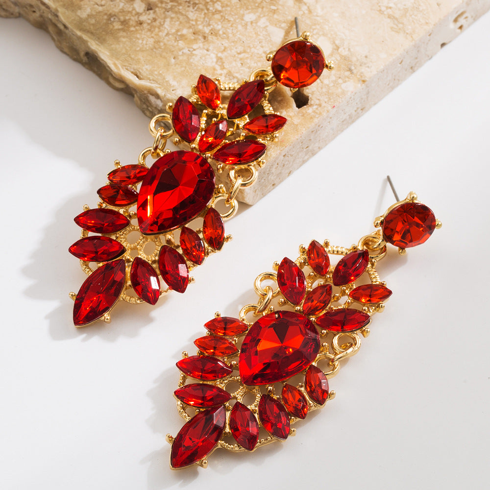 Vintage Water Drop Statement Earrings for Women