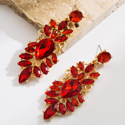 Vintage Water Drop Statement Earrings for Women
