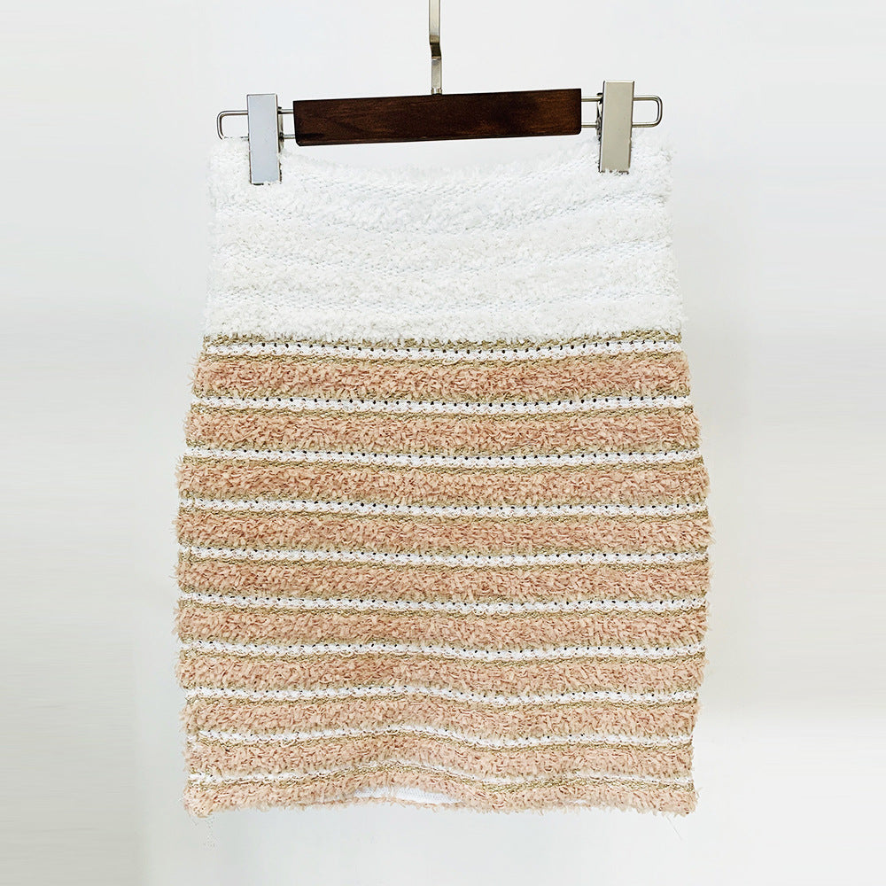 Trendy Striped Knit Cardigan Jacket Stylish All-Season