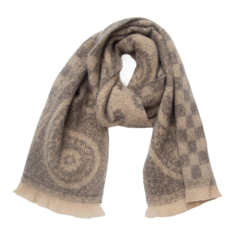 Plaid Print Vintage Scarves