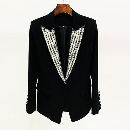 Tailored Jacket with Rhinestones