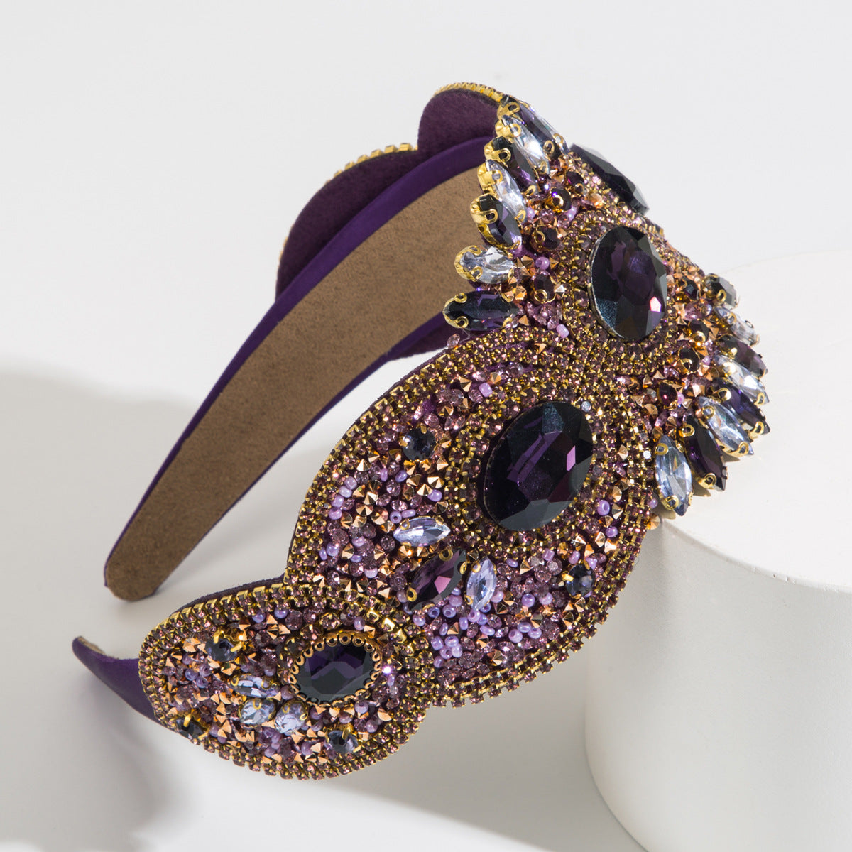 French Vintage Elegant Crystal Headband