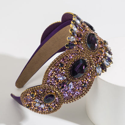 French Vintage Elegant Crystal Headband
