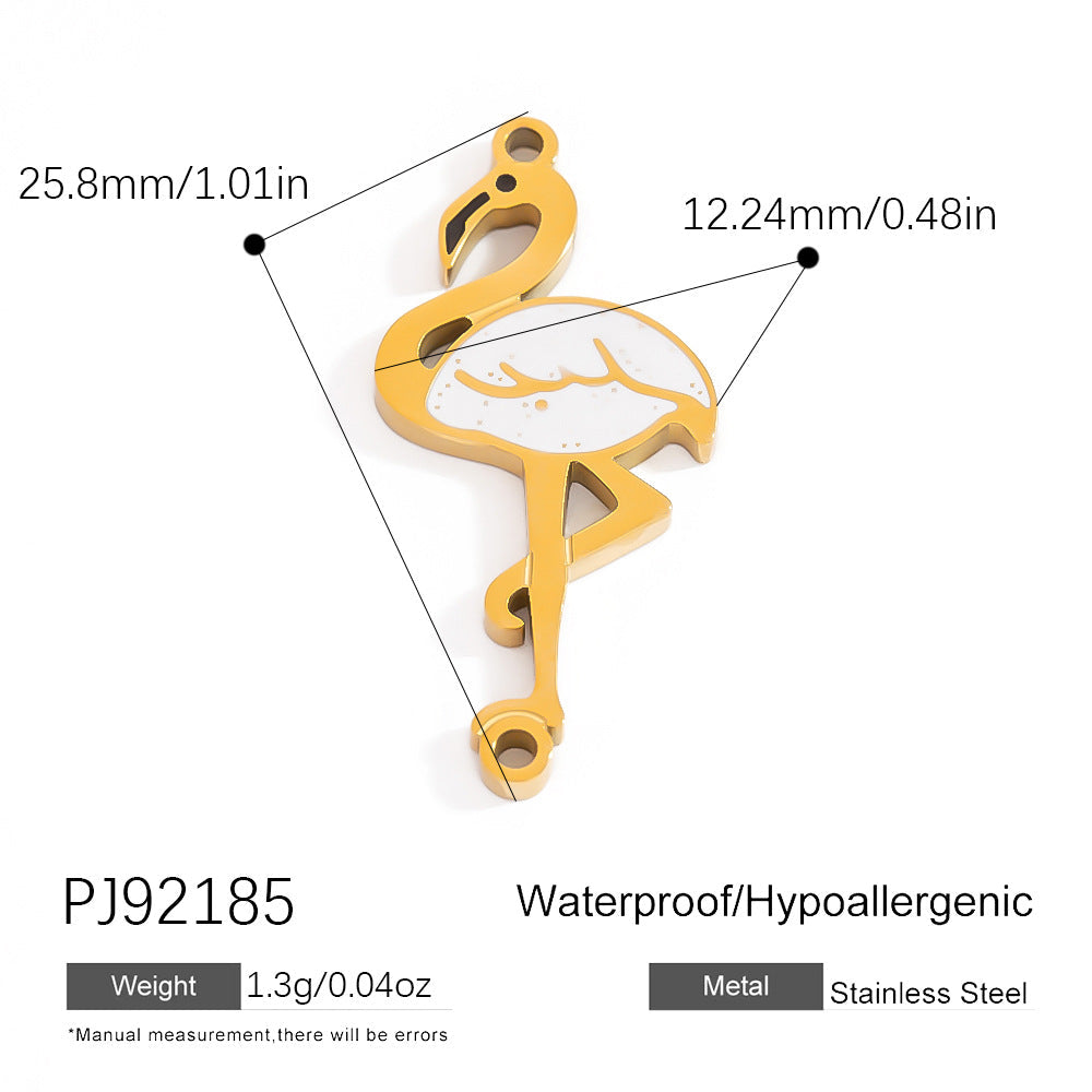 Luxury Stainless Steel Jewelry Accessories Elegant Heart-Shaped Stones