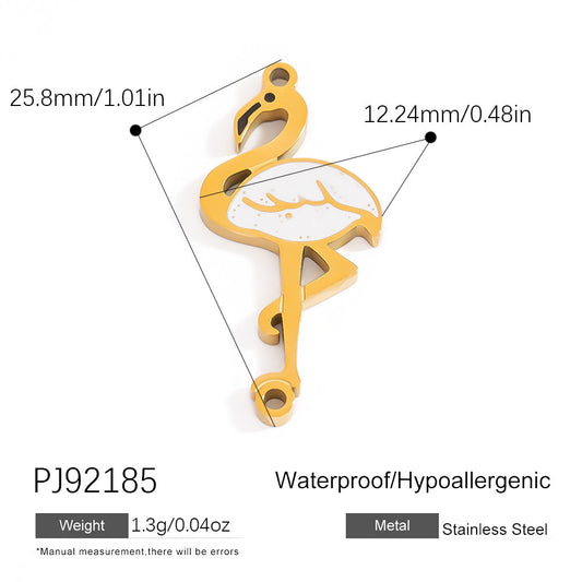 Luxury Stainless Steel Jewelry Accessories Elegant Heart-Shaped Stones