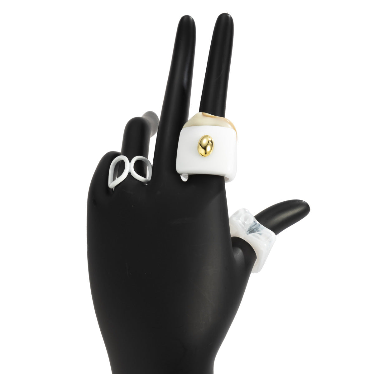 Hellow Out Irregular Simple Adjustable Rings