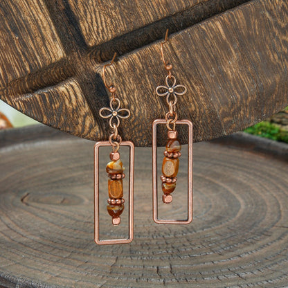 Bohemian Vintage Style Leaf Drop Earrings Stylish Zinc Alloy Jewelry