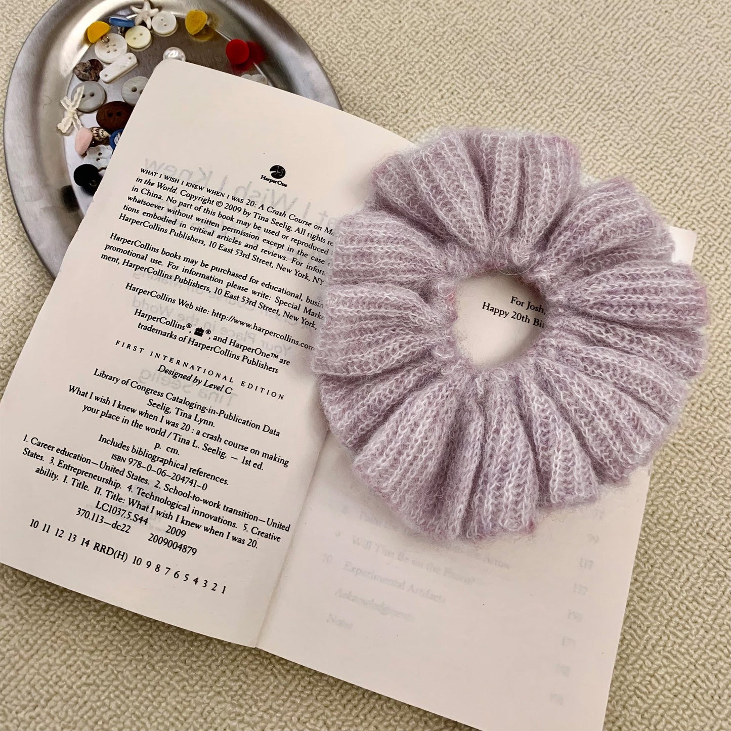 High-Quality Alpaca Wool Soft Hair Ties Oversized Hair Accessories
