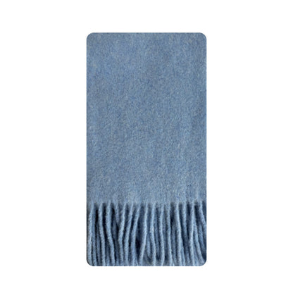 Alpaca Wool Blend Scarf for Women Soft Solid Color Winter Accessory