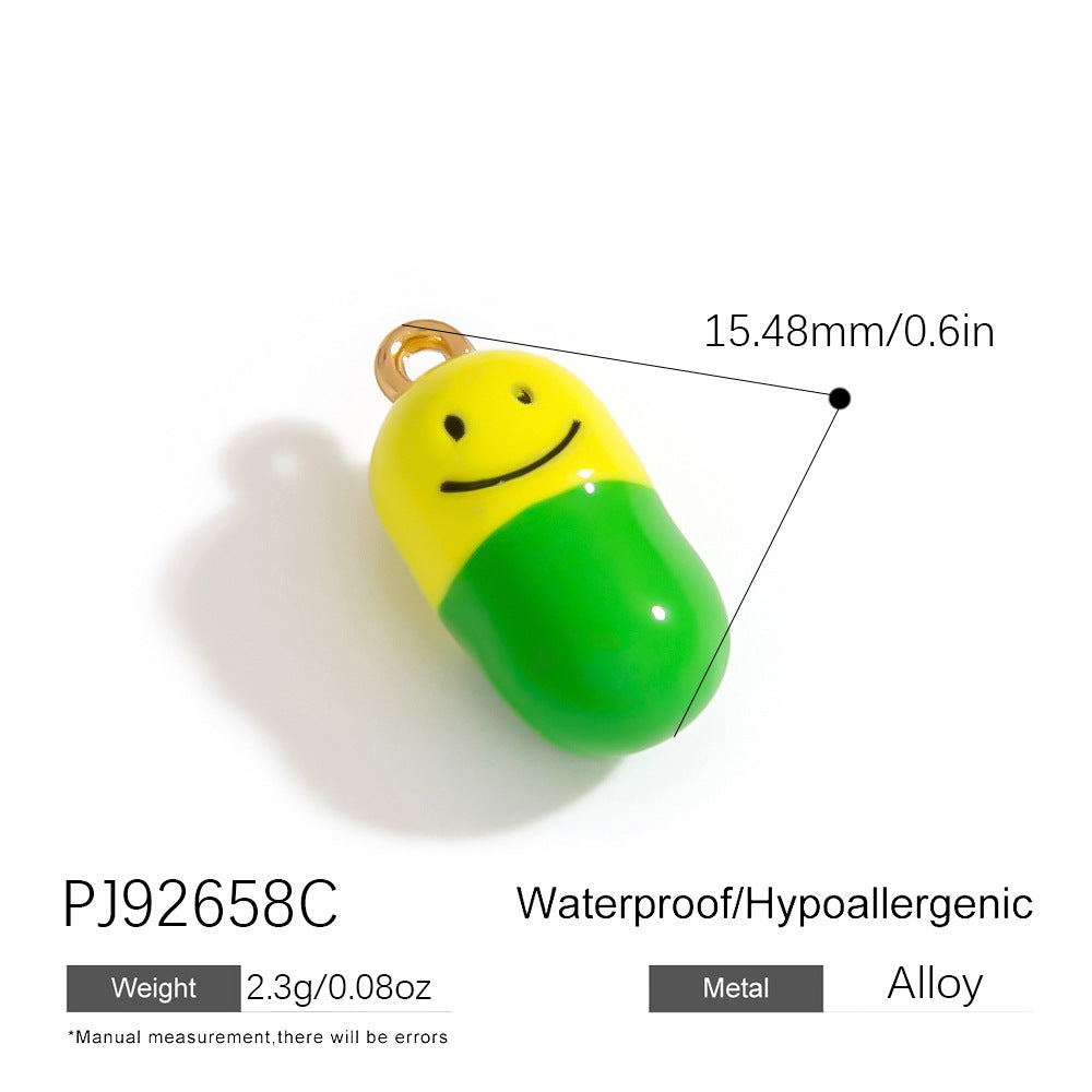 Alloy DIY Cartoon Car Pendant Droplet Decor