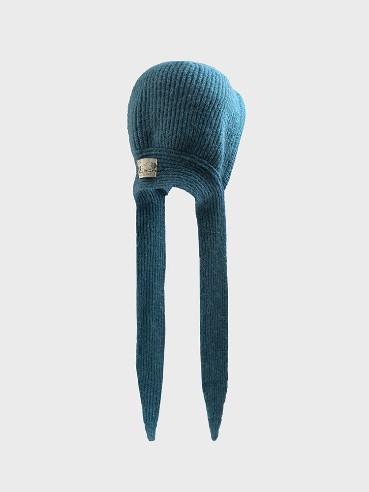 Winter Knitted Balaclava Hooded Scarf Beanie Hat