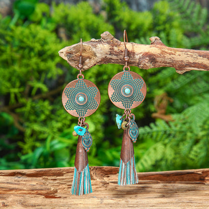 Vintage Geometric Earrings Set Bohemian Style