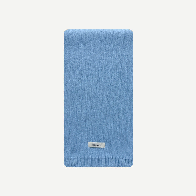 Solid Color 100% Australian Merino Wool Scarf for Women